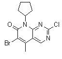 6-溴-2-氯-8-環(huán)戊基-5-甲基吡啶并[2,3-d]嘧啶-7(8H)-酮