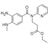 Ethyl 3-(3-amino-4-(methylamino)-N-(pyridin-2-yl)benzamido)propanoate