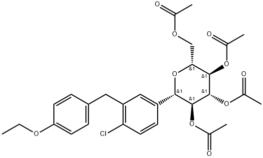 2-氯-5-(2,3,4,6-四-O-乙?；?β-D-吡喃葡萄糖-1-基)-4'-乙氧基二苯甲烷